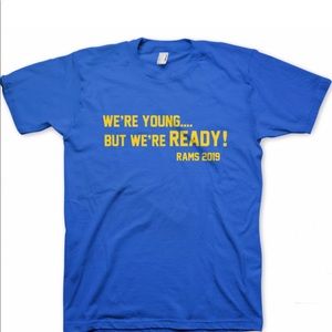 Super Bowl Rams Fan Hype Tee 100% Donated